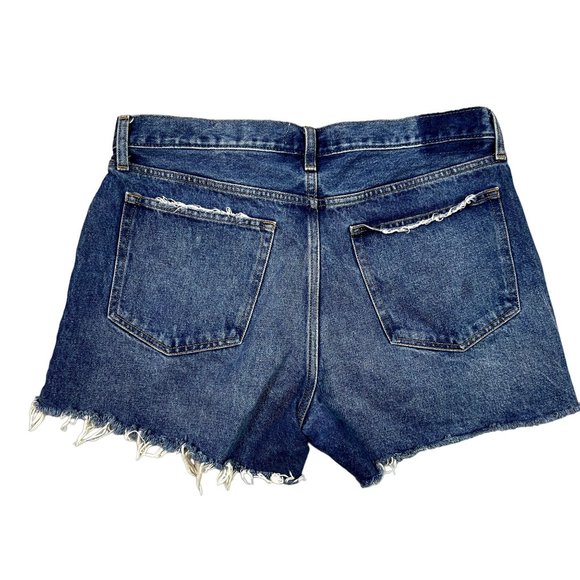 Abercrombie Women's Size 12 Blue Jean Cut Off Distressed Shorts - Picture 2 of 6